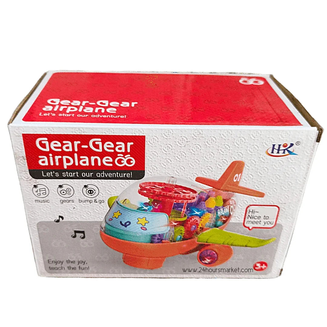 Transparent Gear Plane With Wide Wings