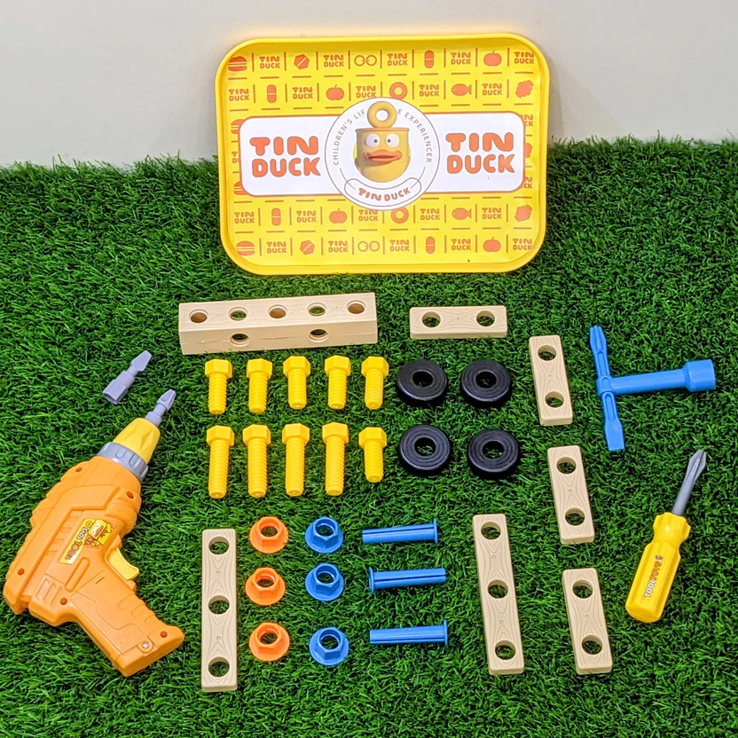 Kids Tool Set with Electric Drill – Creative Pretend Play Construction Toy